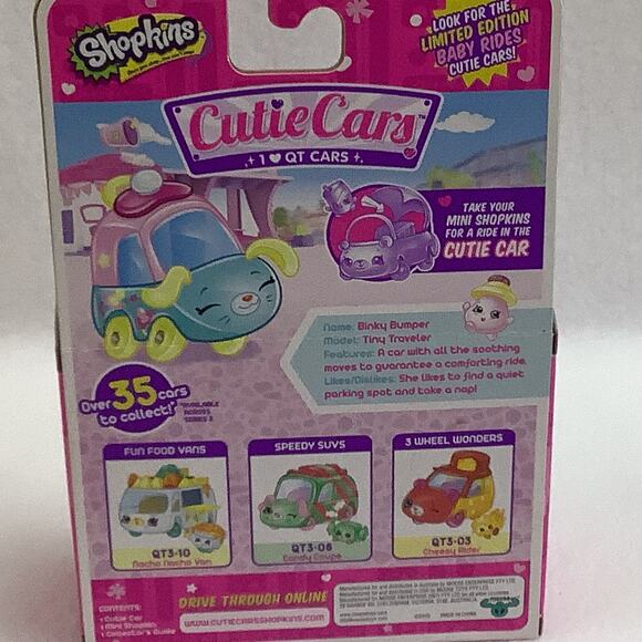 Shopkins Cutie Cars Binky Bumper QT3-24 NIP Includes Mini Shopkin - Picture 4 of 4